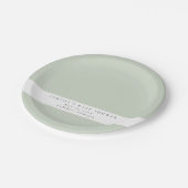 Greenery Baby shower Papieren Bordje (Gekanteld)