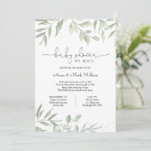 Greenery Baby shower per Mail Kaart (Staand voorkant)