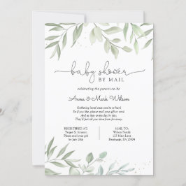 Greenery Baby shower per Mail Kaart