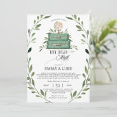 Greenery Baby shower per Mail Lange afstand Reizen Kaart (Staand voorkant)