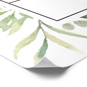 Greenery Baby shower raden de vervaldatum spel Poster (Hoek)