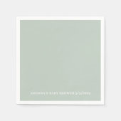 Greenery  Baby Shower Servet (Voorkant)