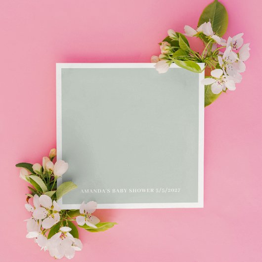 Greenery  Baby Shower Servet