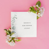 Greenery Baby shower Servet