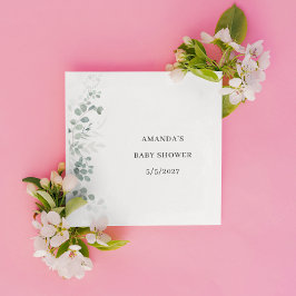 Greenery Baby shower Servet