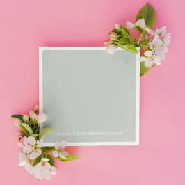 Greenery Baby shower Servet