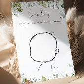 Greenery Baby Shower Spel Teken Baby