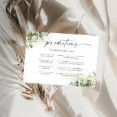 Greenery Baby shower voorspellingen Kaart