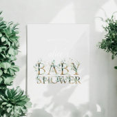 Greenery Baby shower Welkom Acryl Bord