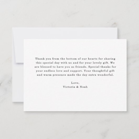 Greenery Baby shower Welkom Bedankkaart (Achterkant)