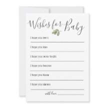 Greenery Baby shower wenst Baby