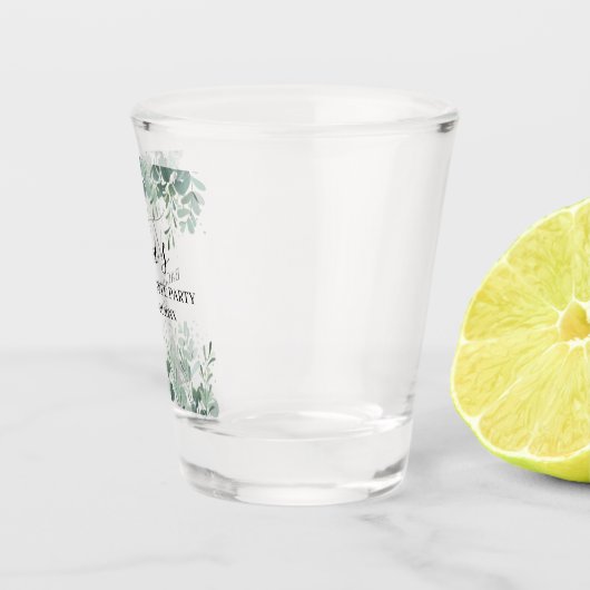 Greenery Bachelorette Party Shot Glass Shot Glas (Rechts)