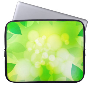 Greenery background scrapbooking laptop sleeve