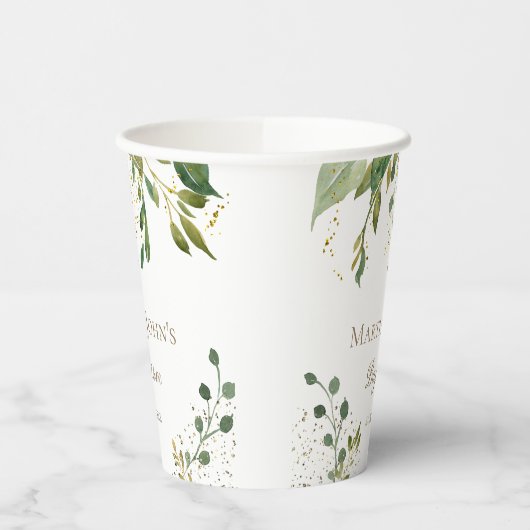 greenery Baptism Papieren Bekers (Links)