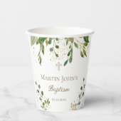 greenery Baptism Papieren Bekers (Voorkant)