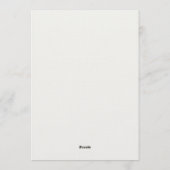 Greenery Bear Baby Shower Kaart (Achterkant)