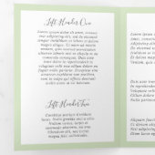 Greenery Beauty Salon Elegant Trifold Brochure Drieluik Kaart (Binnenzijde eerst)