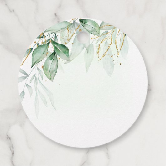 Greenery Bedankjes Labels (Achterkant)