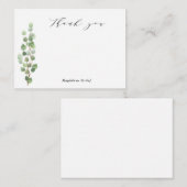 Greenery Bedankt Opmerking Kaarten Notitiekaartje (Voorkant / Achterkant)