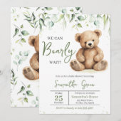 Greenery Beer Baby shower Kaart (Voorkant / Achterkant)