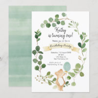 Greenery Beer Birthday Uitnodiging