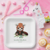 Greenery Beer Gender Neutral Baby shower Papieren Bordje (Feest)