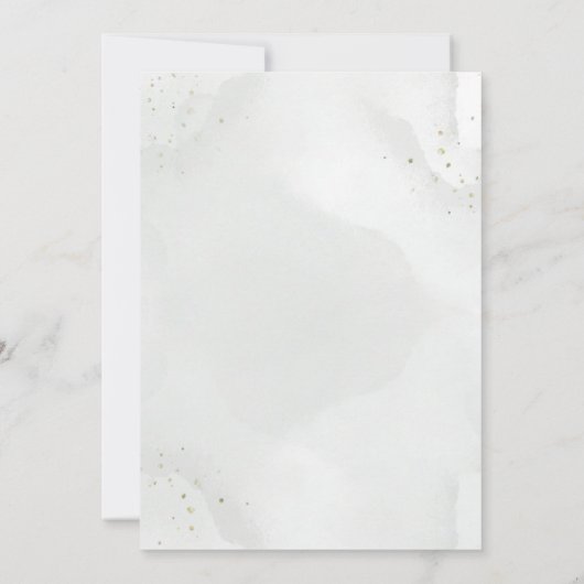 Greenery Beer Gender Neutral Elegant Baby shower Kaart (Achterkant)