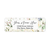 Greenery Beer Gender Neutral Floral Baby shower Etiket (Voorkant)