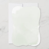 Greenery Beer Gender Neutral Floral Baby shower in Kaart (Achterkant)