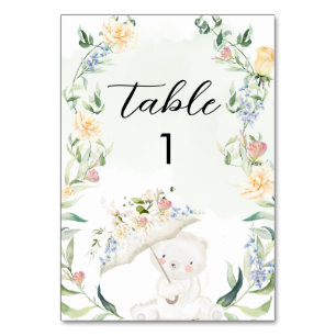 Greenery Beer Gender Neutral Floral Baby shower Kaart