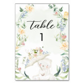 Greenery Beer Gender Neutral Floral Baby shower Kaart (Achterkant)