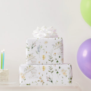 Greenery Beer Gender Neutral Floral Baby shower W Cadeaupapier