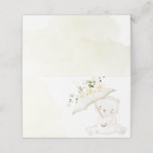 Greenery Beer Gender Neutral Green Baby shower Plaatskaartje (Buitenkant ongevouwen)