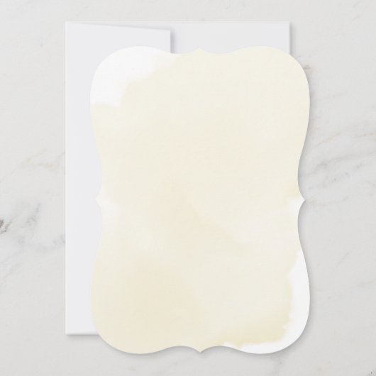 Greenery Beer Gender Neutral Yellow Baby shower I Kaart (Achterkant)