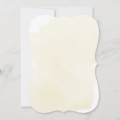 Greenery Beer Gender Neutral Yellow Baby shower I Kaart (Achterkant)