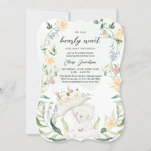 Greenery Beer Geslacht Neutraal Geel Baby shower Kaart