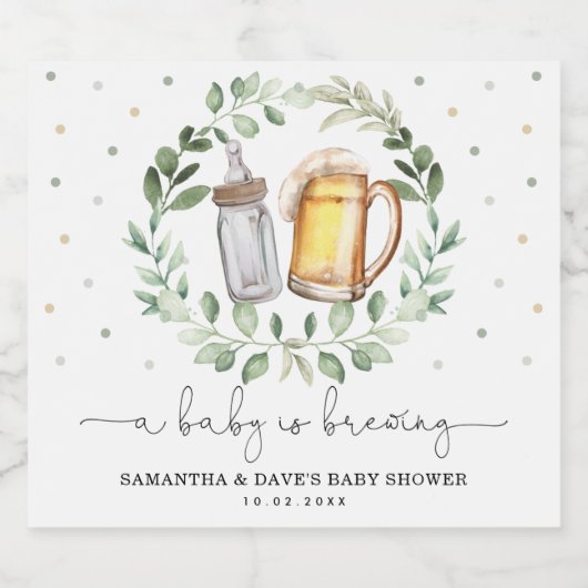 Greenery Beers Cheers Baby is een brouwerij-pleist Bier Etiket (Enkel label)