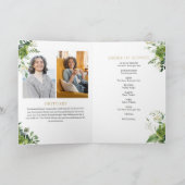 Greenery Begrafenis Orde van Service Gevouwen Programma (Binnen)