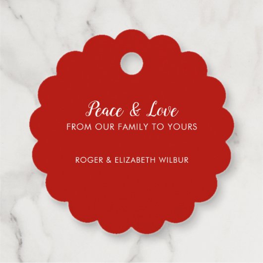 Greenery Berries CHRISTMAS Typografie Black Bedankjes Labels (Achterkant)