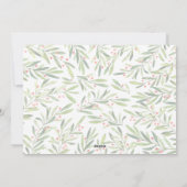 Greenery Berries kerstfoto Feestdagenkaart (Achterkant)