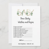 Greenery Beste Baby Hope wil Baby shower Game Kaart (Voorkant)