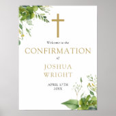 Greenery bevestiging welkomstbord poster (Voorkant)