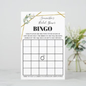 Greenery Bingo Vrijgezellenfeest tweetalige game (Staand voorkant)