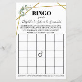 Greenery Bingo Vrijgezellenfeest tweetalige game (Achterkant)