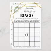 Greenery Bingo Vrijgezellenfeest tweetalige game (Voorkant / Achterkant)