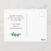 Greenery Birch Family Reunion Save the Date Briefkaart (Achterkant)