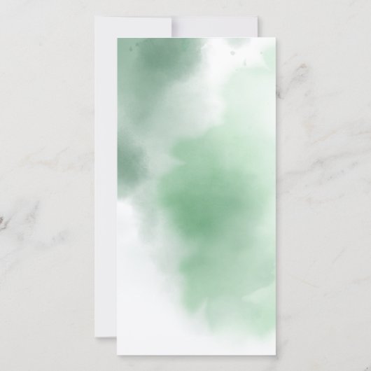 Greenery Bladwijzer Hartelijk dank, Baptisme Favor Bedankkaart