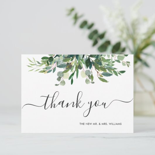 Greenery Blue Gum Eucalyptus Kaart (Staand voorkant)