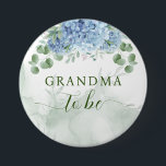 Greenery Blue hydrangea Baby shower Grandma Ronde Button 7,6 Cm<br><div class="desc">Greenery Blue hydrangea Baby shower Grandma om knoppen te zijn. Overeenkomende objecten beschikbaar.</div>