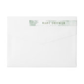 Greenery Blue hydrangea is een Baby shower (Achterkant)